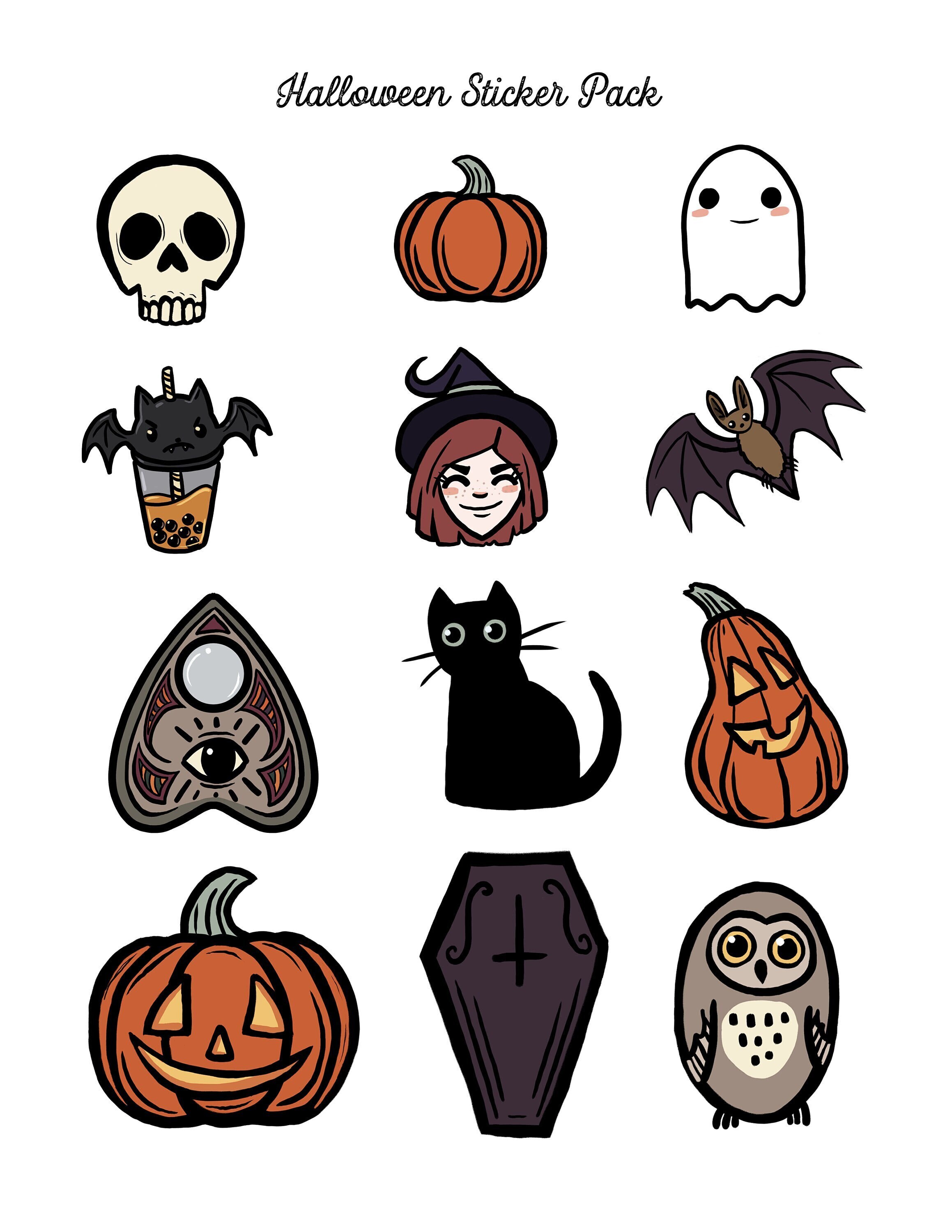 Jack O Lantern Halloween Sticker for iOS & Android