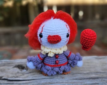 Clown Eend Amigurumi | Duckywise gehaakte pop | Horrorfilm Amigurumi