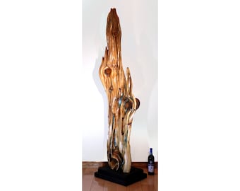 22015 Natural Wood Sculpture, Forest Sculpture , Driftwood Sculpture: Resurrection