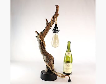 Natural Wood Edison Lamp