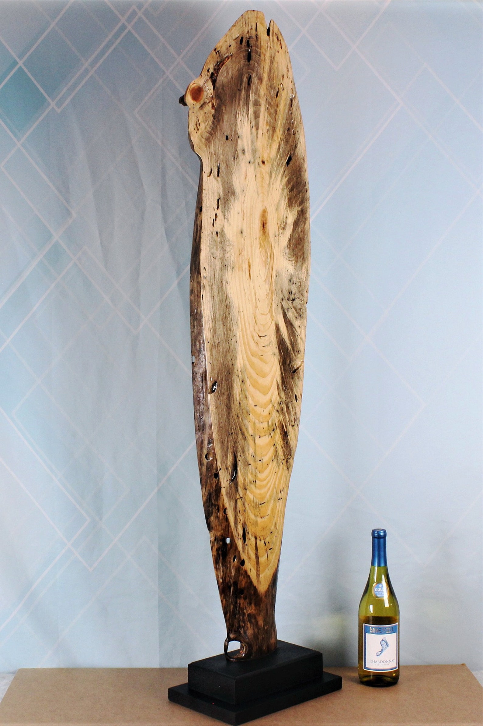 Natural Wood Sculpture Live Edge Forest Sculpture Driftwood Etsy