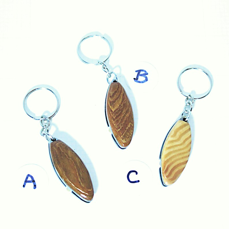 Mini Folding Tool Box Knife Key Chain Pen Knife Hand Crafted Forest