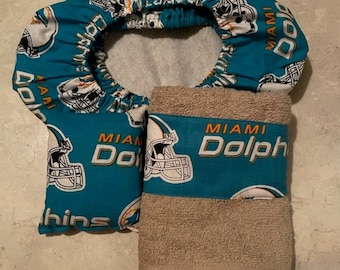 Miami Dolphins Fabric Bowling Shoe Cover Set