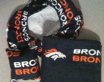 Denver Broncos Fabric Bowling Shoe Cover Set