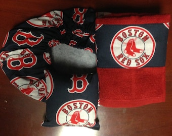 Boston Red Sox Fabric Bowling Shoe Cover Set