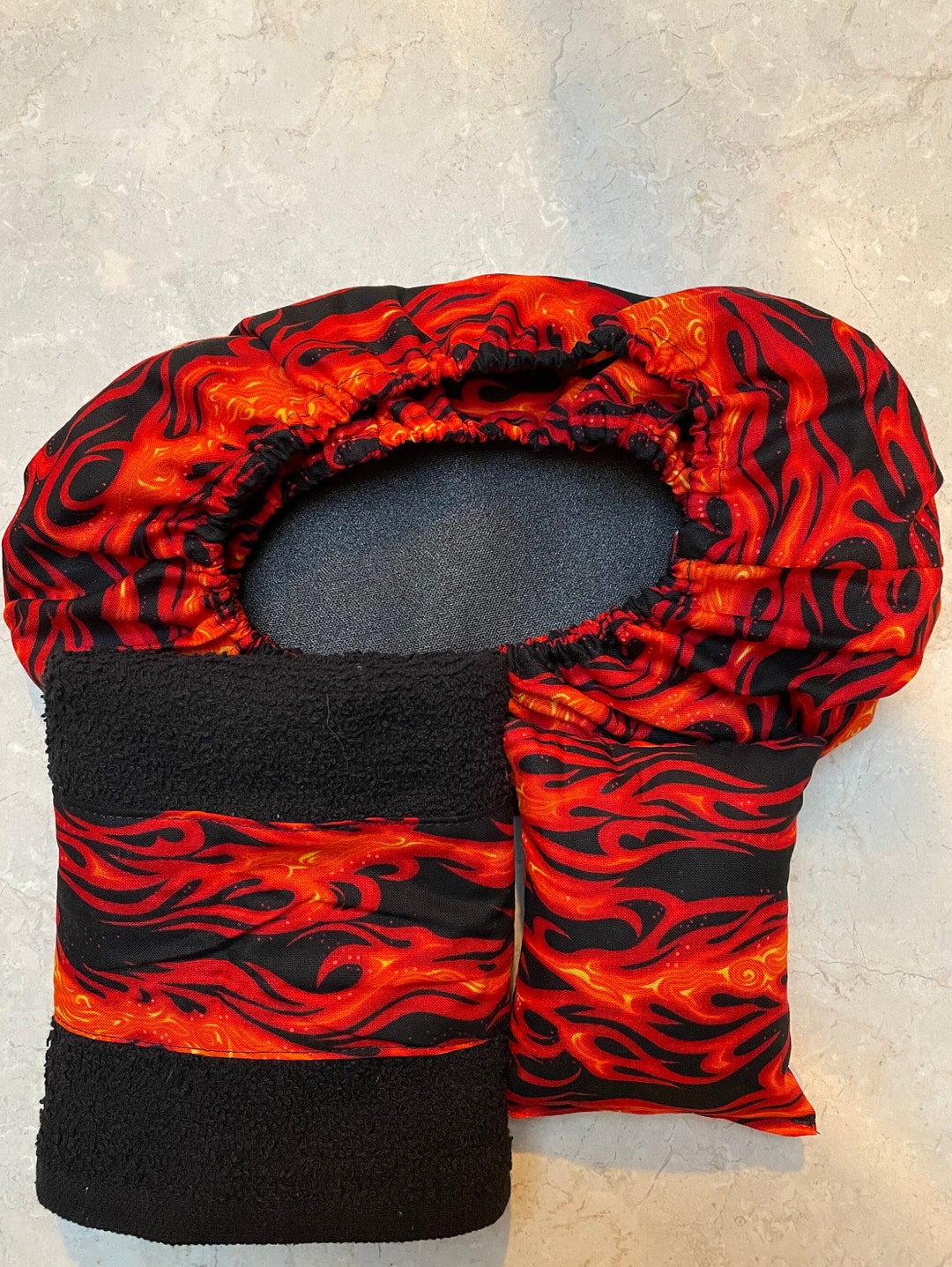 Orange Flames Fabric Bowling Shoe Cover Set Etsy