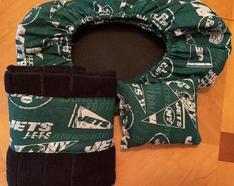 New York Jets Fabric Bowling Shoe Cover Set