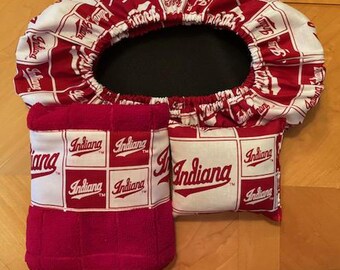 Indiana University Hoosiers Fabric Bowling Shoe Cover Set
