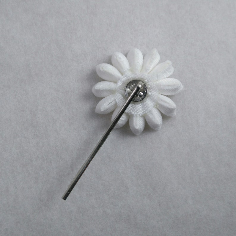 Fabric Origami Folded Textile Flower hair pin Bridal Chrysanthemum Hair Pin Tsumami Kanzashi Geisha Inspired
