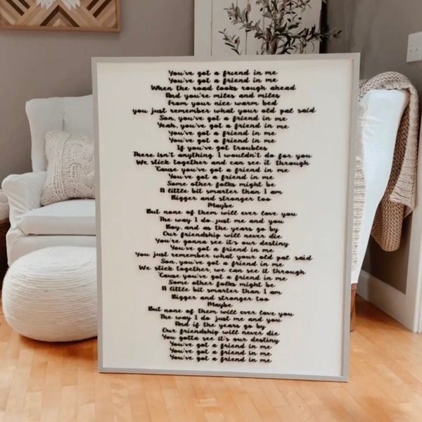 Lyrical Song Art Etsy