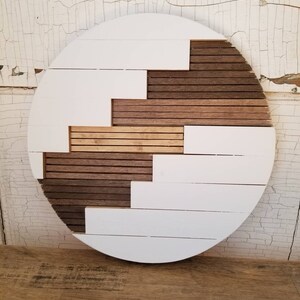Ombre Monogram Round- Boho Wall Decor - Monogram Family Sign - Mosaic ...