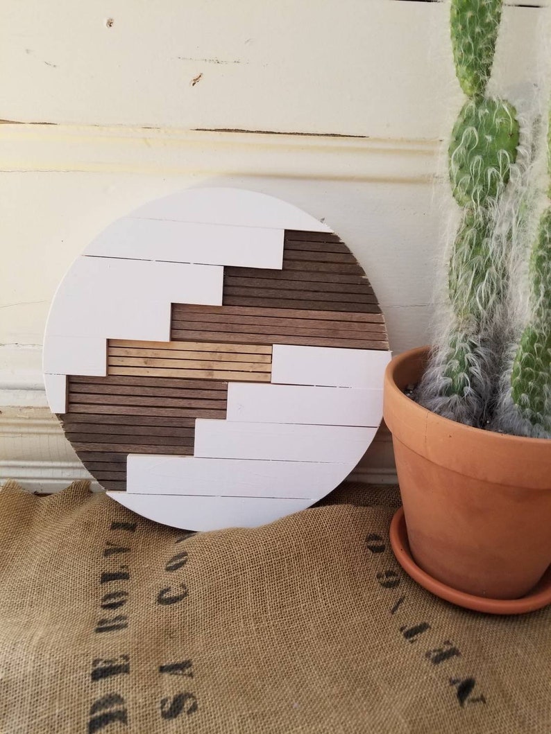 Ombre Monogram Round Boho Wall Decor Monogram Family Sign | Etsy
