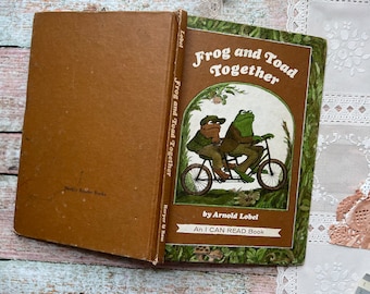 Vintage Book - Frog and Toad Together (1972) - Junk Journaling - Antique Books