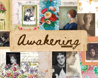 Awakening Junk Journal Kit - Vintage Printables - Digital Download - Antique Papers - Collage for Journaling and Art