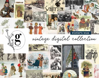 Winter's Kiss: Vintage Digital Collection