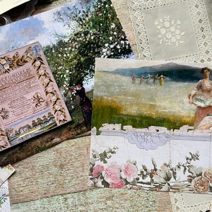 Pages For Our Spring Journals Vintage Printables Digital Download Antique Papers Collage for Journaling and Art image 6