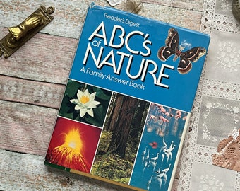 Vintage Book - The ABC's of Nature (1984) - Junk Journaling - Antique Books