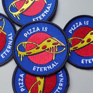 eternal pizza embroidered patch image 1