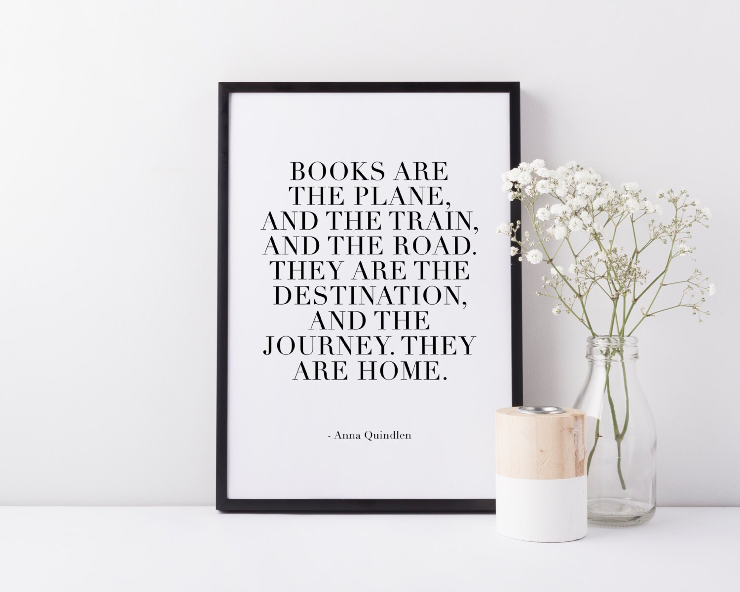 Printable Download Personalized Name Librarian Literature Quote Wall Art Gift