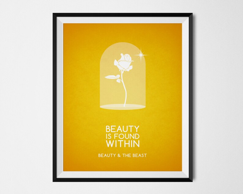 Disney Princess Prints Set Disney Quote Print Nursery Wall Etsy