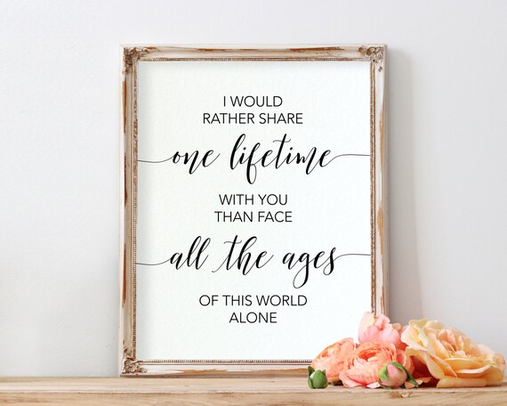 Lord Of The Rings Quote J R R Tolkien I Would Rather Etsy
