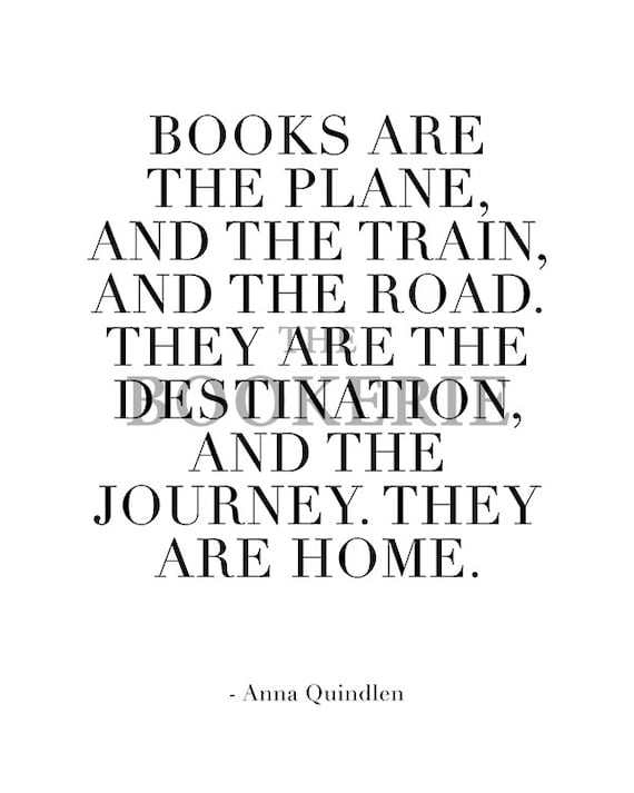 anna quindlen reading quotes printable reading poster etsy