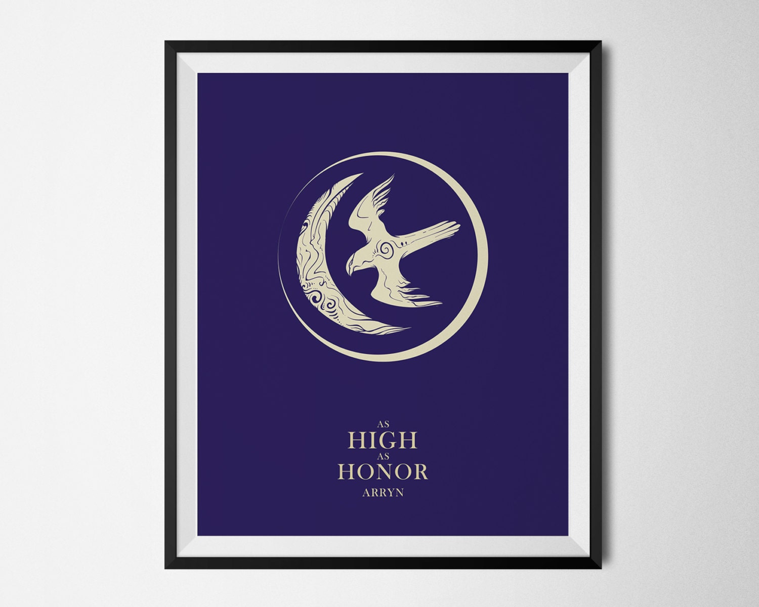 Game of Thrones House Arryn as High as Honor House Sigil Etsy