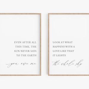 Even After All This Time Print, Hafiz Quote, Love Quote Art, Above Bed Decor, Romantic Poem Print, Wedding Gift, Valentine, Anniversary Gift