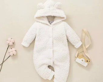 baby girl fleece pram suit