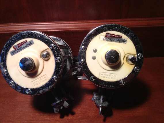 Pair of Rare Garcia Mitchell 600A Made in France Open Face Reels