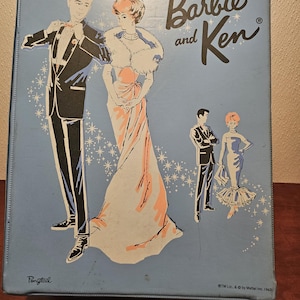 1964 Mattel Barbie & Ken Dolls 5 piece set with accessories