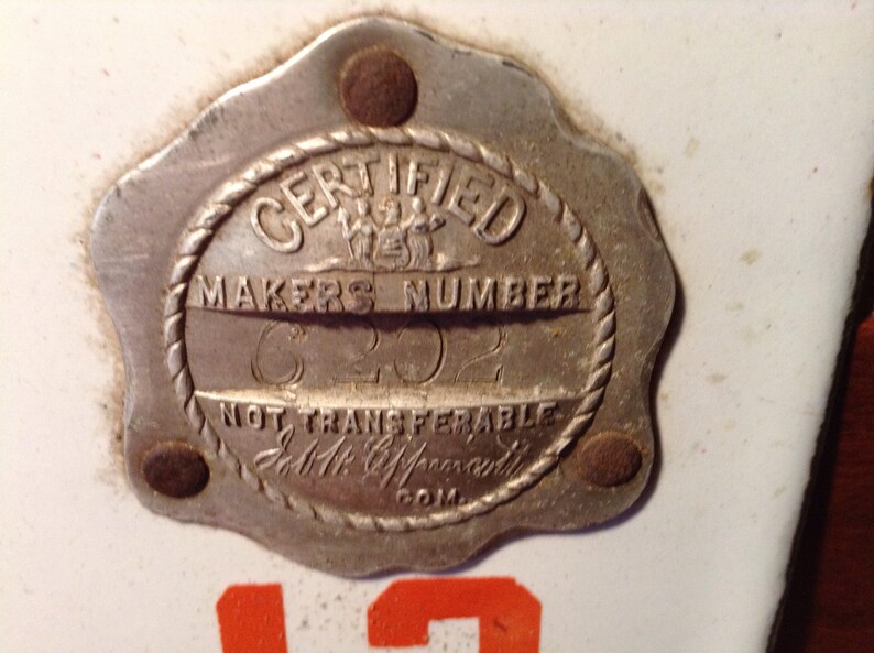 Antique Pair of 1913 NJ License Plates Etsy