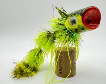 Swingin' D Articulated Fly  Orange Yellow Bass Trout Fishing Lure - Etsy