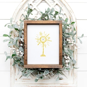 Monstrance Printable Wall Art Monstrance Printable Eucharist Print Catholic Home Decor Catholic Print Eucharistic Adoration Print Monstrance