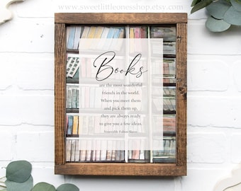 Ven Fulton Sheen Books Quote, Printable Wall Art, Catholic Home Decor, Catholic Saint Print, Fulton Sheen Instant Download, Bookish Wall Art