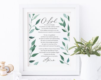 Teacher's Prayer Printable Wall Art Catholic Prayer for Teachers Print Catholic Prayer Print Catholic Teachers Prayer Classroom Prayer Print