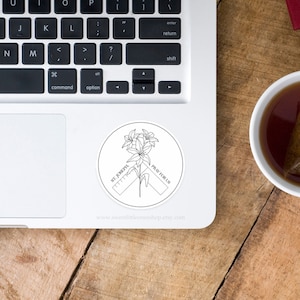 Catholic St Joseph Sticker Catholic Decal Laptop Decal St Joseph Pray for Us Sticker Water Bottle Decal St Joseph Catholic Decal Sticker