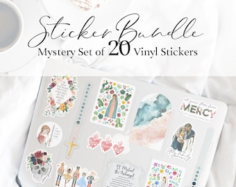 20 Vinyl Stickers Grab Bag, Surprise Set of 20 Vinyl Stickers