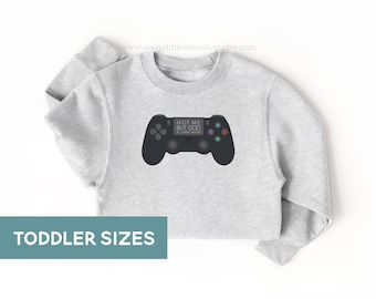 TODDLER St Carlo Acutis Sweathshirt Video Game Controller Catholic Toddler Gift Not Me But God St Carlo Acutis Catholic Gamer Catholic Kid