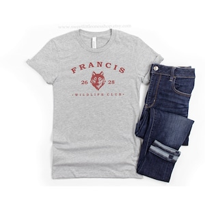 SAINT CLUB St Francis of Assisi Wildlife Club Tshirt Catholic Apparel Catholic Mens Shirt Catholic Womens Shirt St Francis of Assisi Tshirt