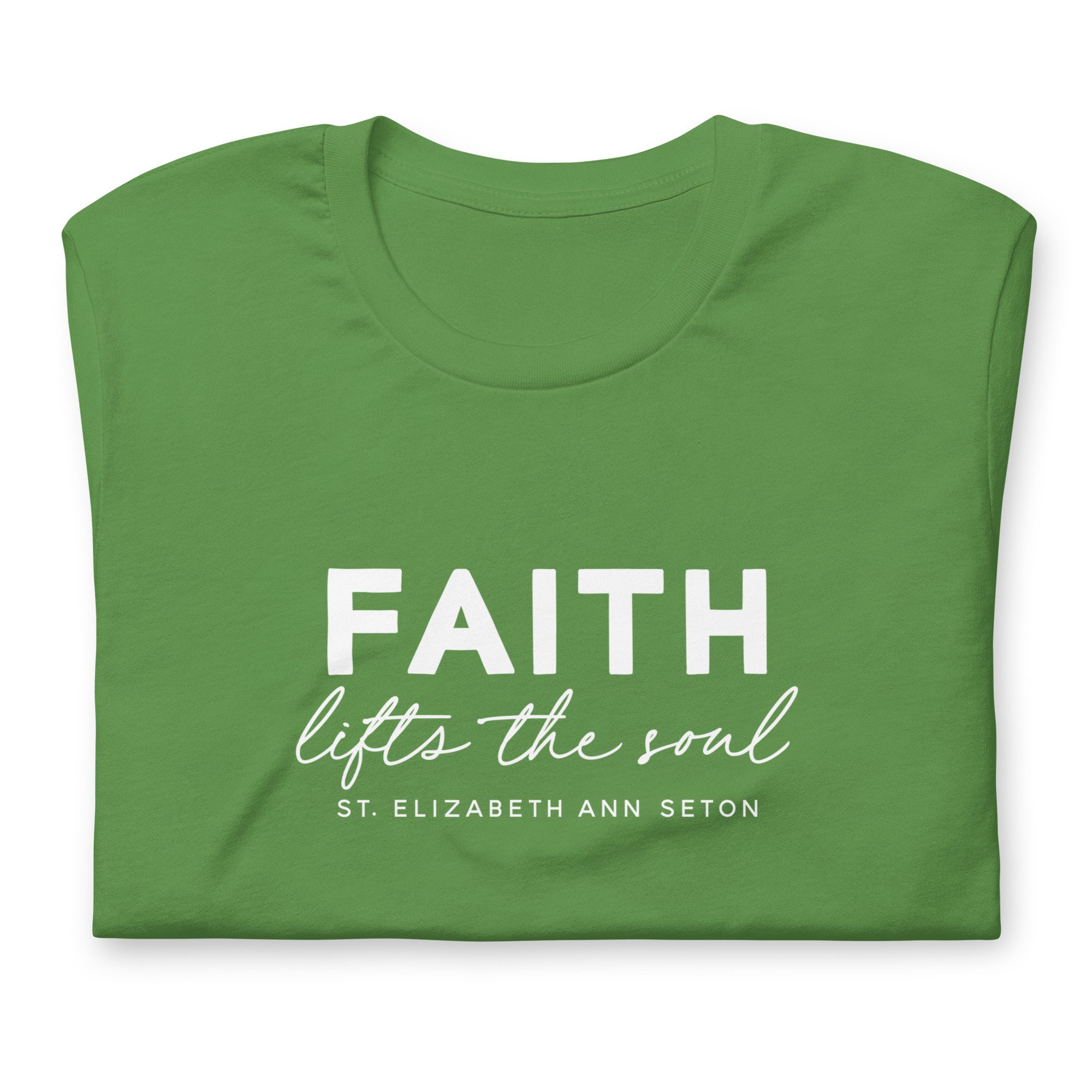 St Elizabeth Ann Seton Catholic Tshirt Faith Lifts the Soul St Etsy