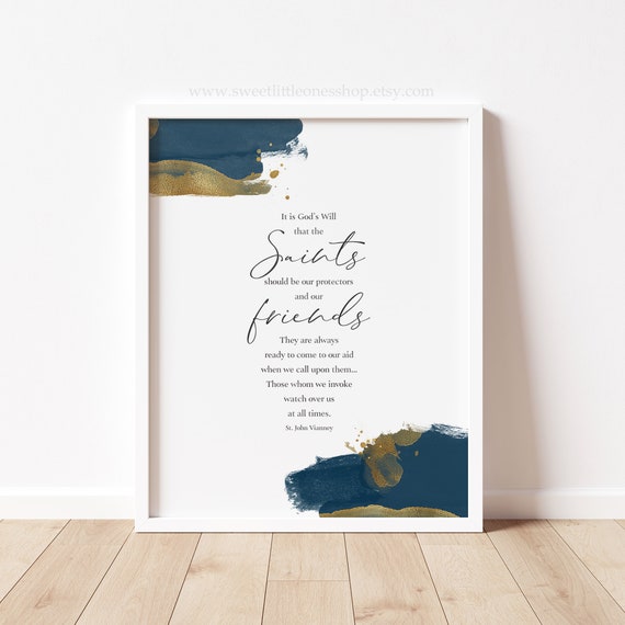 Printed 8x10 All Saints Day St John Vianney Quote Print - Vianney Home Decor Promo Code Printed 8x10 All Saints Day St John Vianney Quote Print - Vianney Home Decor Promo Code