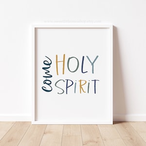 8x10, 5x7 OUR LADY&#39;S FIELD Come Holy Spirit Print Come Holy Spirit Prayer Print Holy Spirit Prayer Print Come Holy Spirit Prayer Print Art