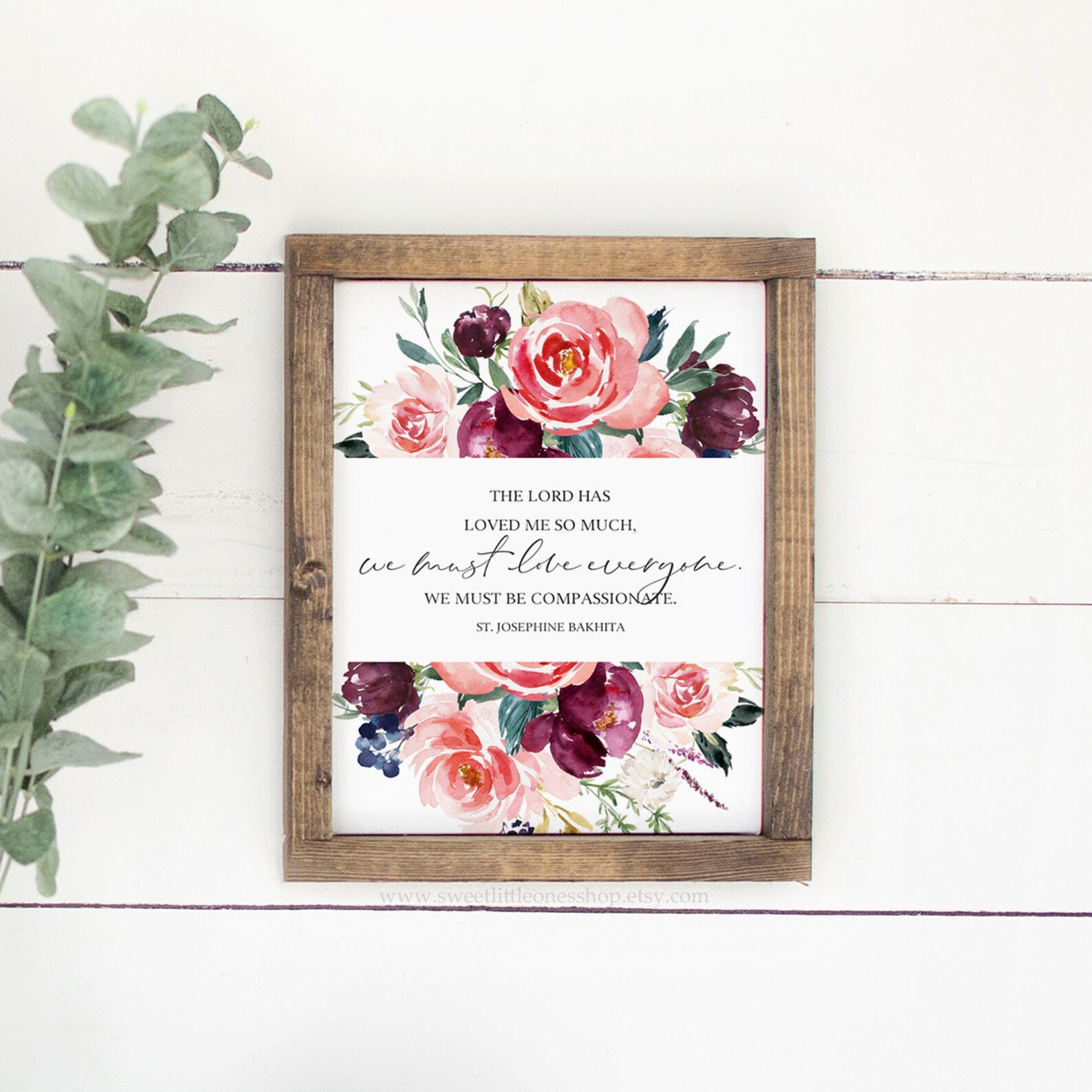 St Josephine Bakhita Quote Printable Wall Art Catholic Print Etsy