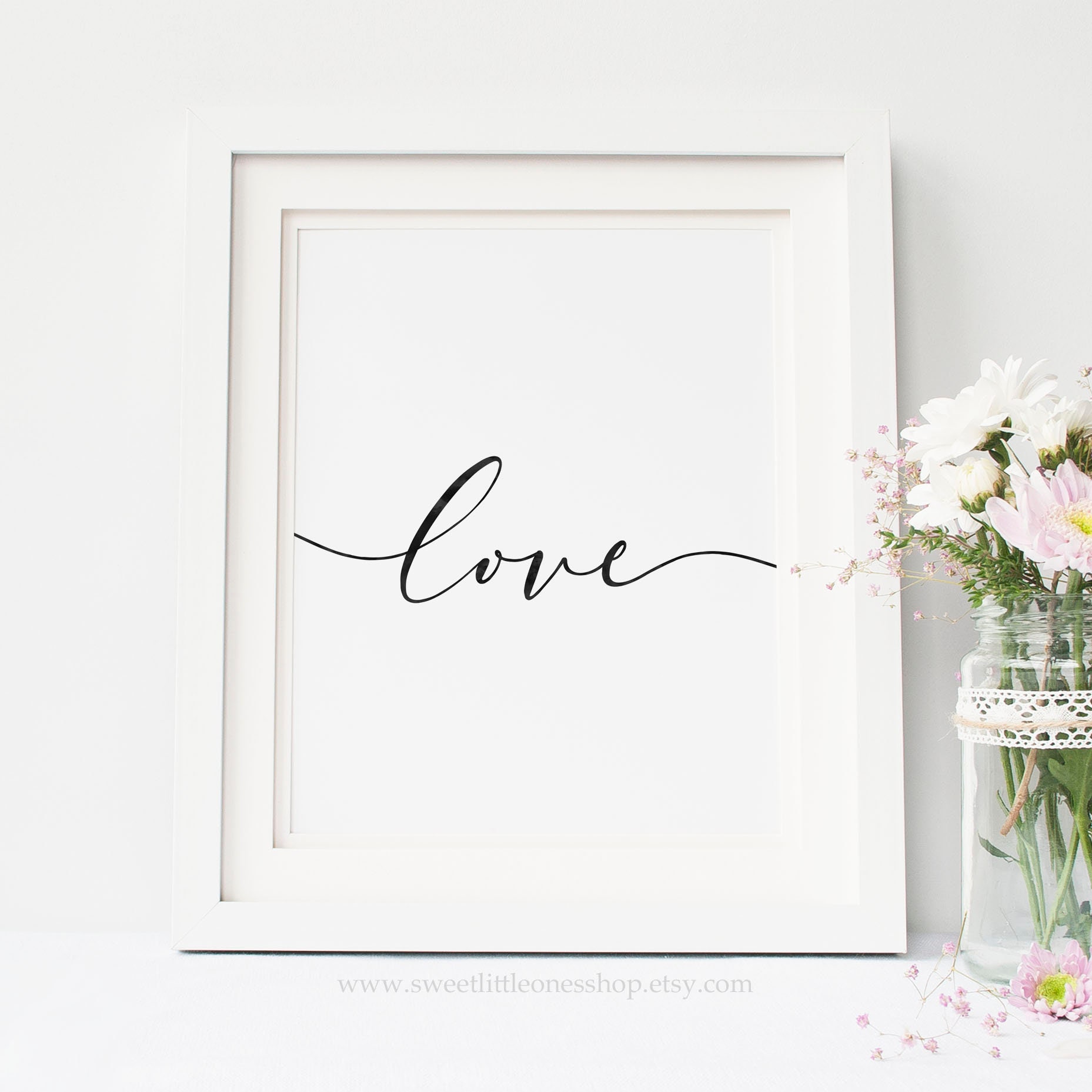 Set of 3 Faith Hope Love Printable Wall Art 1 Corinthians | Etsy