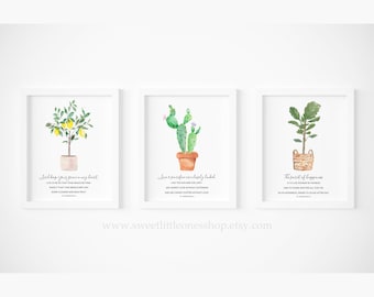 8x10, 5x7 Set of 3 St Gianna Quotes Prints St Gianna Molla Print Set Catholic Decor Catholic Prints Catholic Print Set Catholic Saint Quote