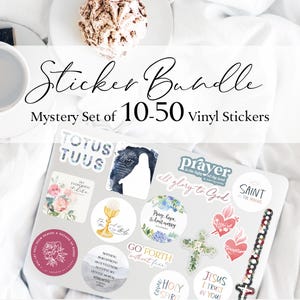 RETIRING / CLEARANCE 10-50 Vinyl Stickers Grab Bag, Surprise Set of 10-50 Vinyl Stickers from the Retiring Section, Mystery Set of Stickers
