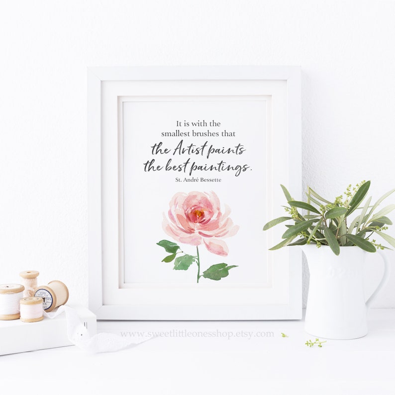 St Andre Bessette Quote Printable Wall Art Catholic Printable Etsy