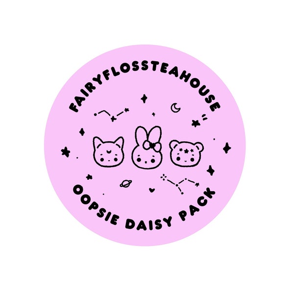 Oops Bag | Oopsie Daisy Bag | Prints | Enamel Pins | Stickers | Goodie Bag | Mystery Bargain Bag | Perfectly Imperfect | Faulty But Cute