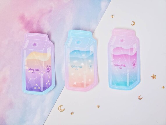 Milk Cartons Galaxy Milk Vending Machine Milk Moon Milk Die Cut